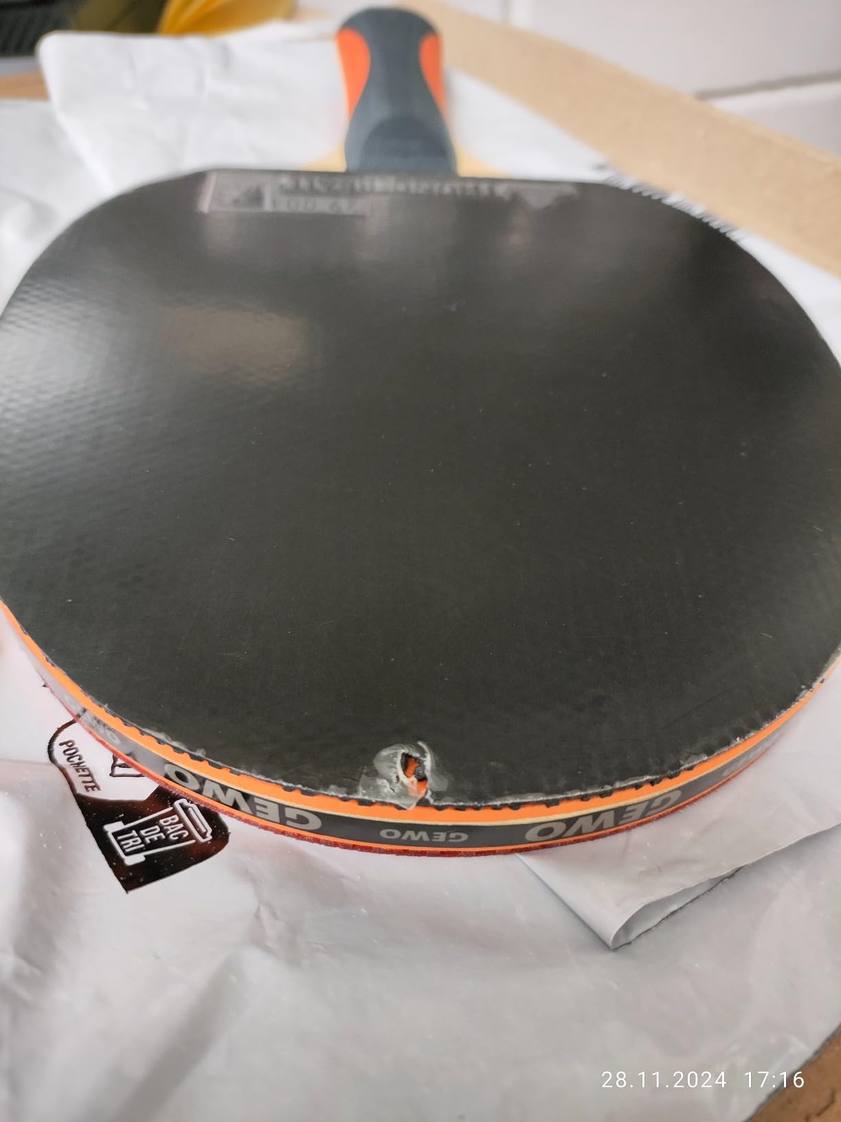 GEWO Player Tischtennisschläger 2mm ITTF offensiv Spin