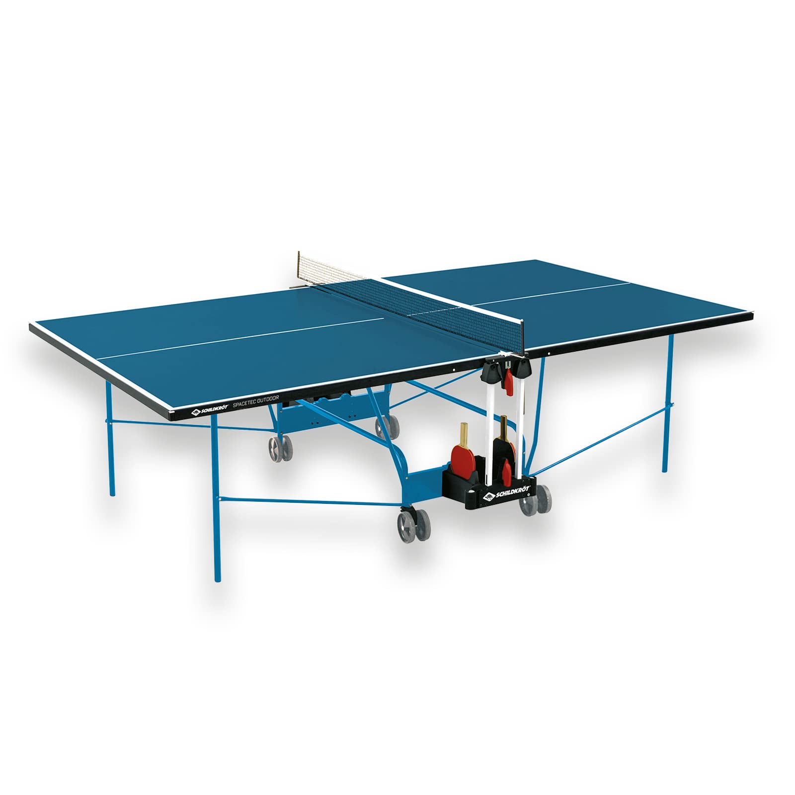 Schildkröt Space Tec Outdoor Tischtennisplatte blau klappbar