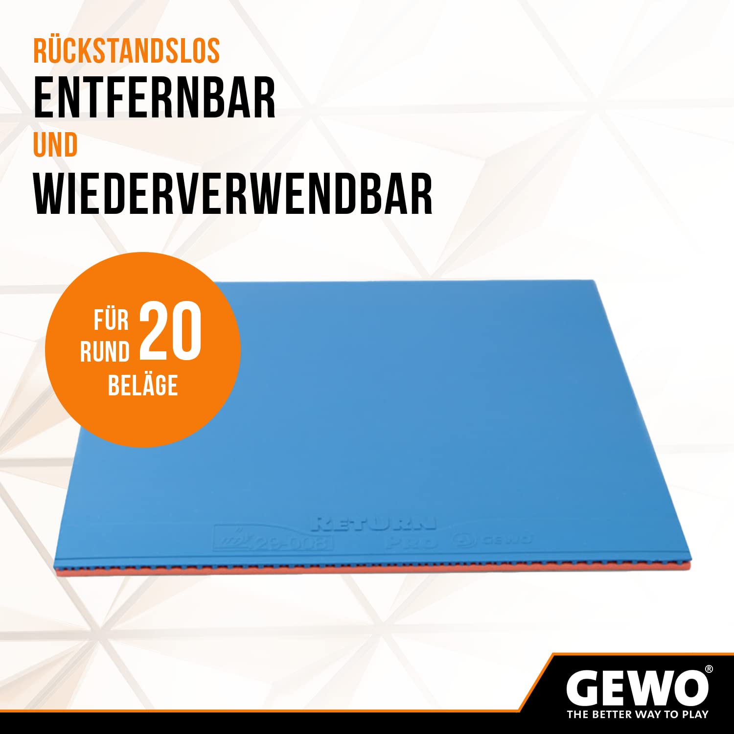 GEWO HydroTec Belagkleber Tischtenniskleber 90 ml VOC-frei