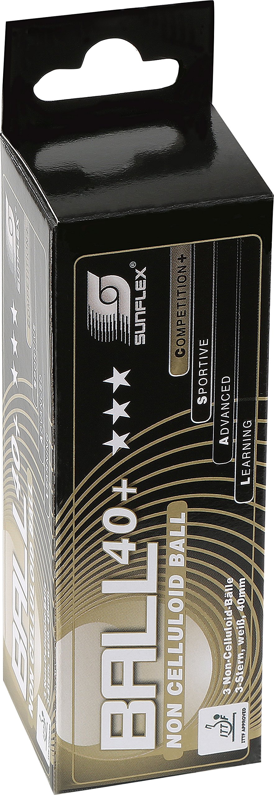 sunflex Color Comp 40+ 3 Star Tischtennisbälle 3er Bunt