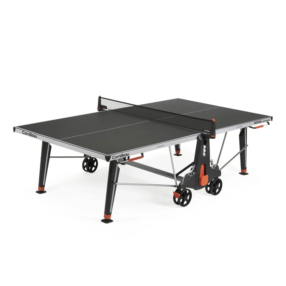 Cornilleau 500X Tischtennisplatte Outdoor Schwarz klappbar
