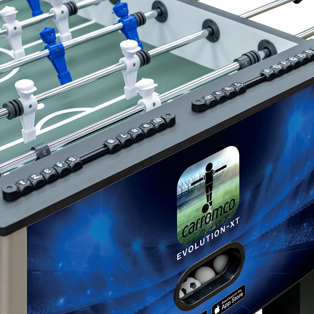 Carromco Evolution-XT Kickertisch Profi mit App 141cm