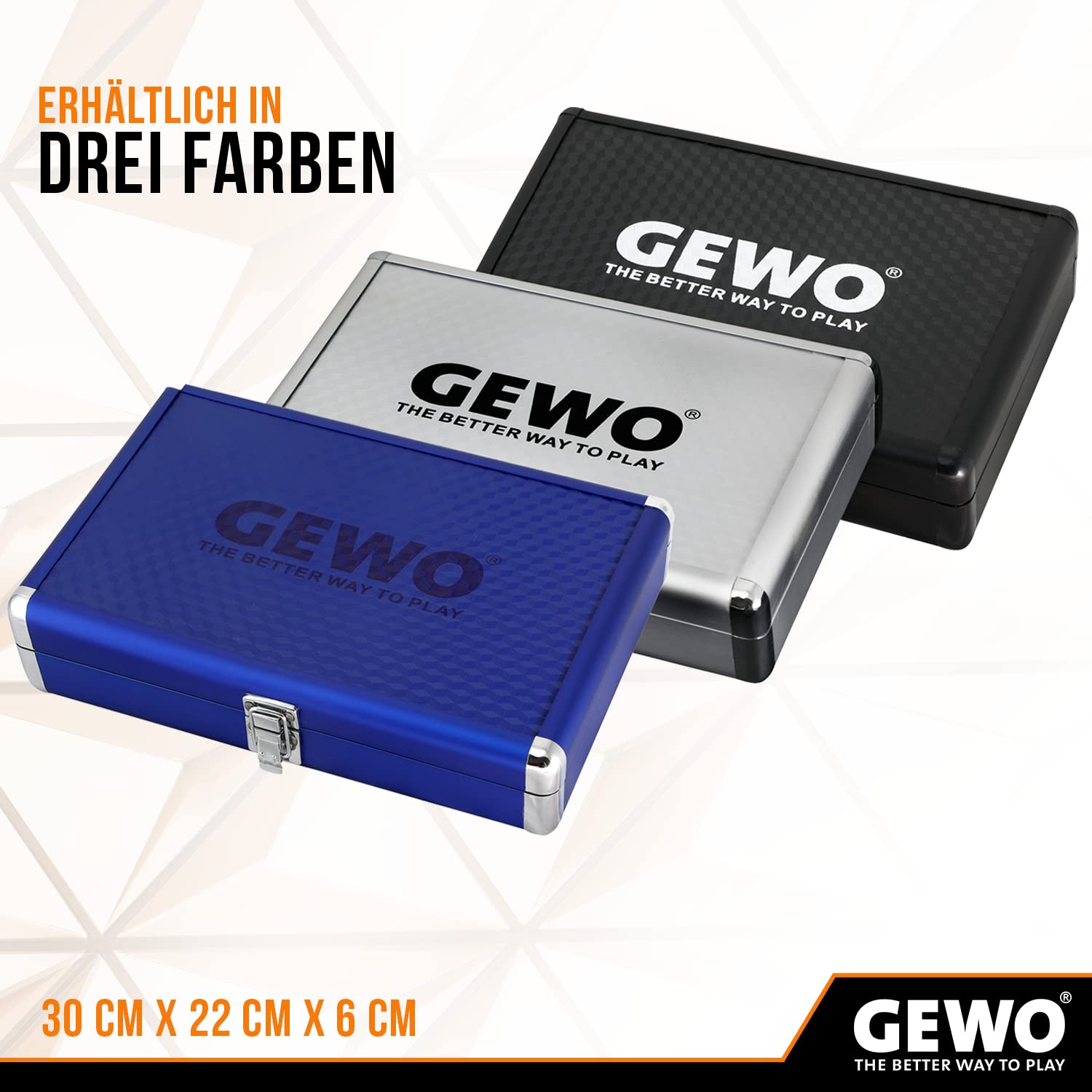 GEWO Master Alu-Safe Schlägerkoffer Silber für Schläger