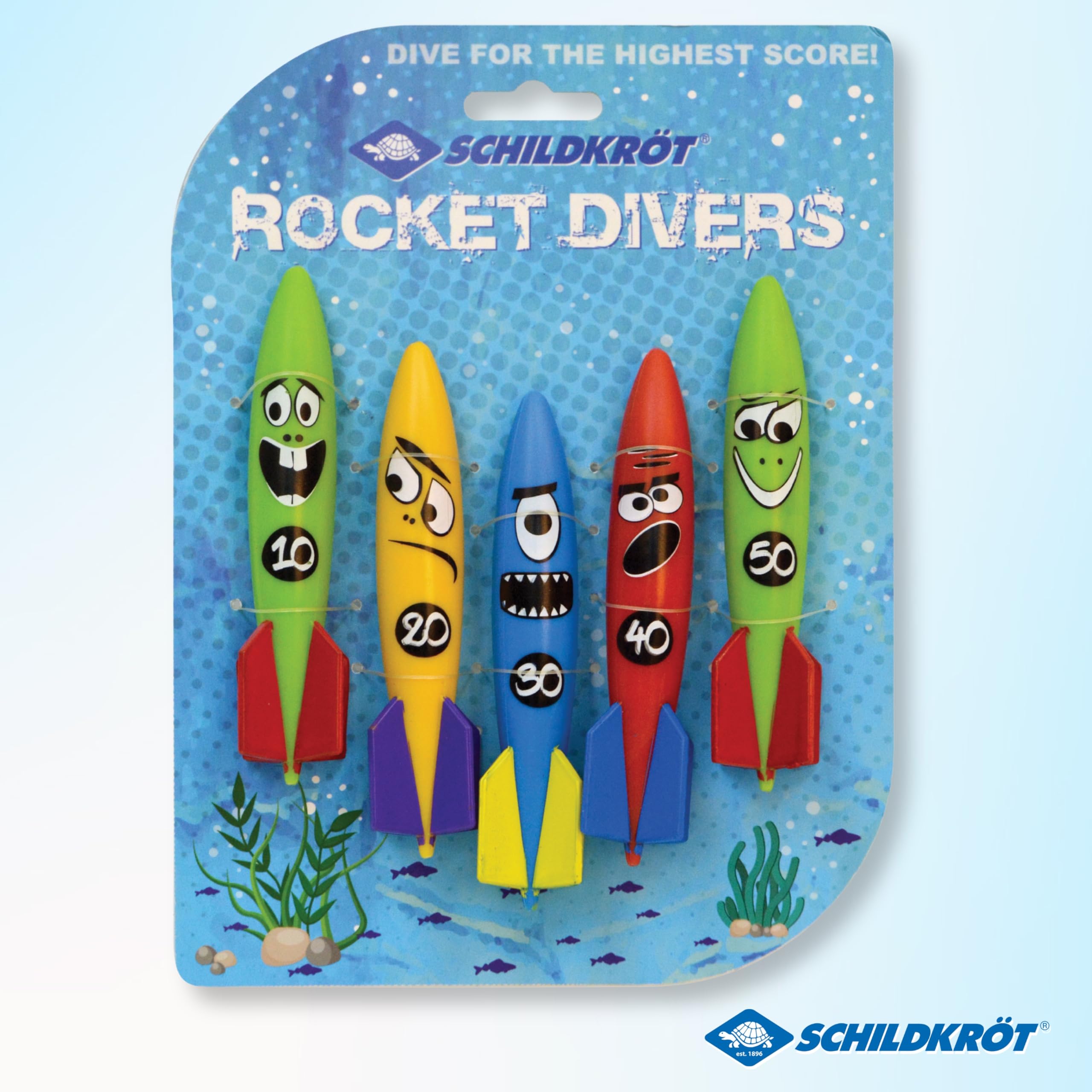 Schildkröt Rocket Divers Tauchspielzeug 5er Set 12,5 cm