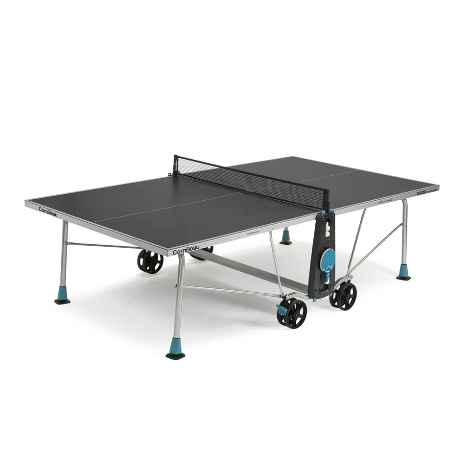 Cornilleau 200X Tischtennisplatte Outdoor grau klappbar