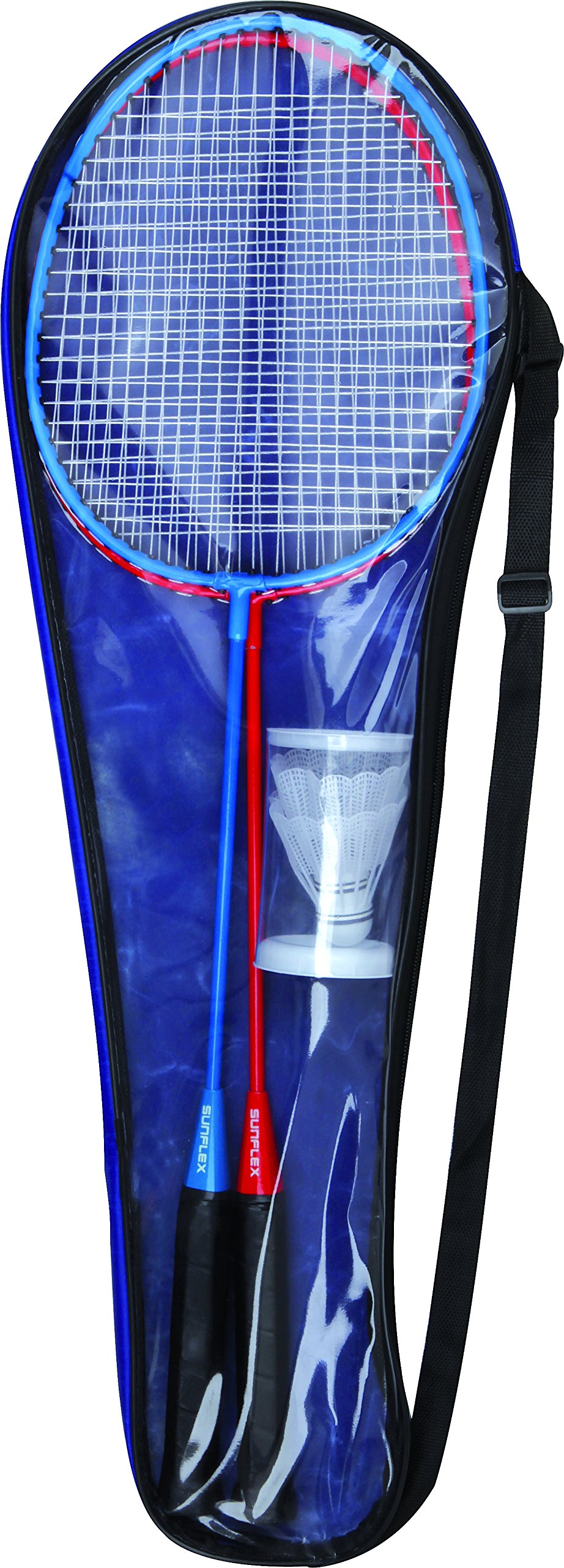 sunflex Neoremix Challenge Badmintonset 2 Schläger Bälle