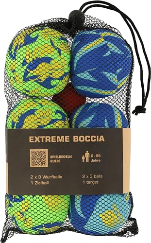 sunflex Flames Extreme Boccia Set Blau-Grün Neopren 7cm