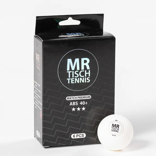 Mr. Tischtennis 3*** P40+ Cell-Free Tischtennisbälle 6 Stück