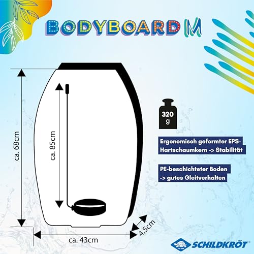 Schildkröt Outdoor Bodyboard M 68x43cm Nylon bis 60kg