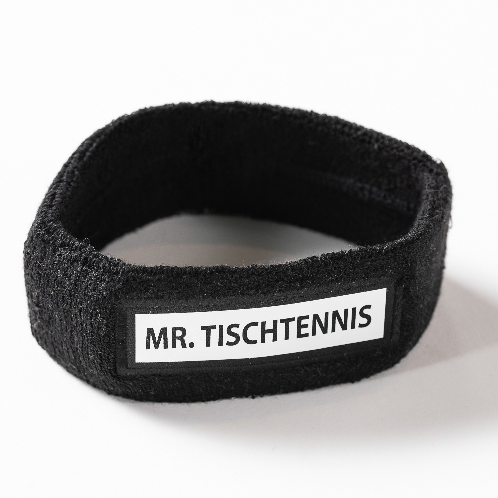 Mr. Tischtennis Stirnband Schwarz Baumwolle