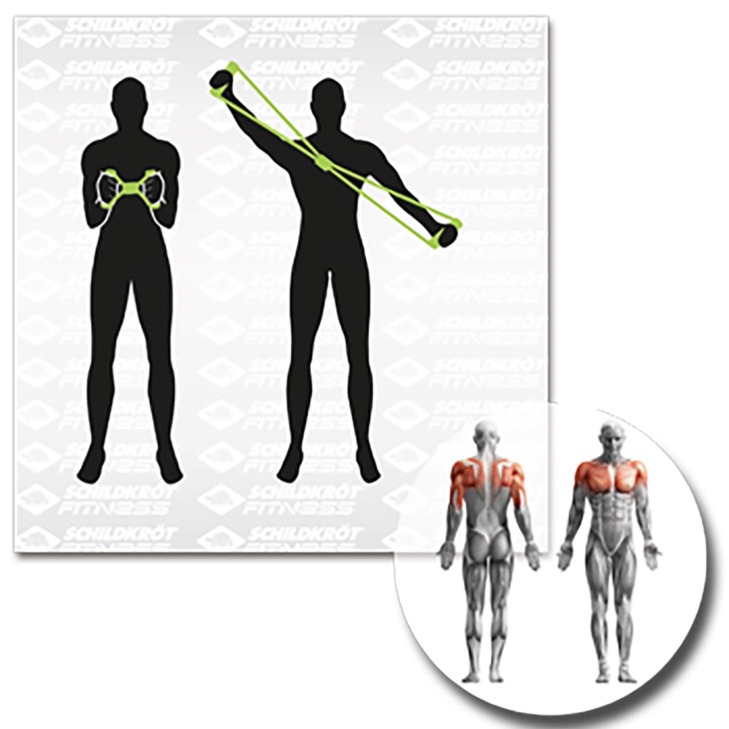 Schildkröt Outdoor Expander Set 3-teilig Grün Krafttraining