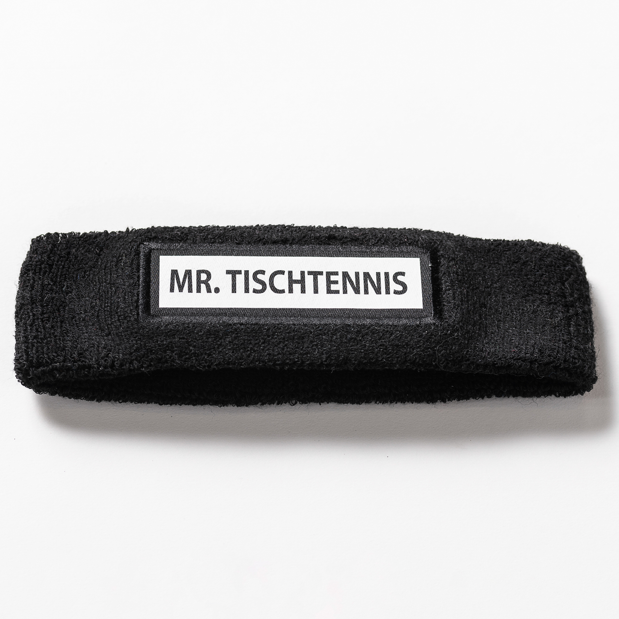 Mr. Tischtennis Stirnband Schwarz Baumwolle