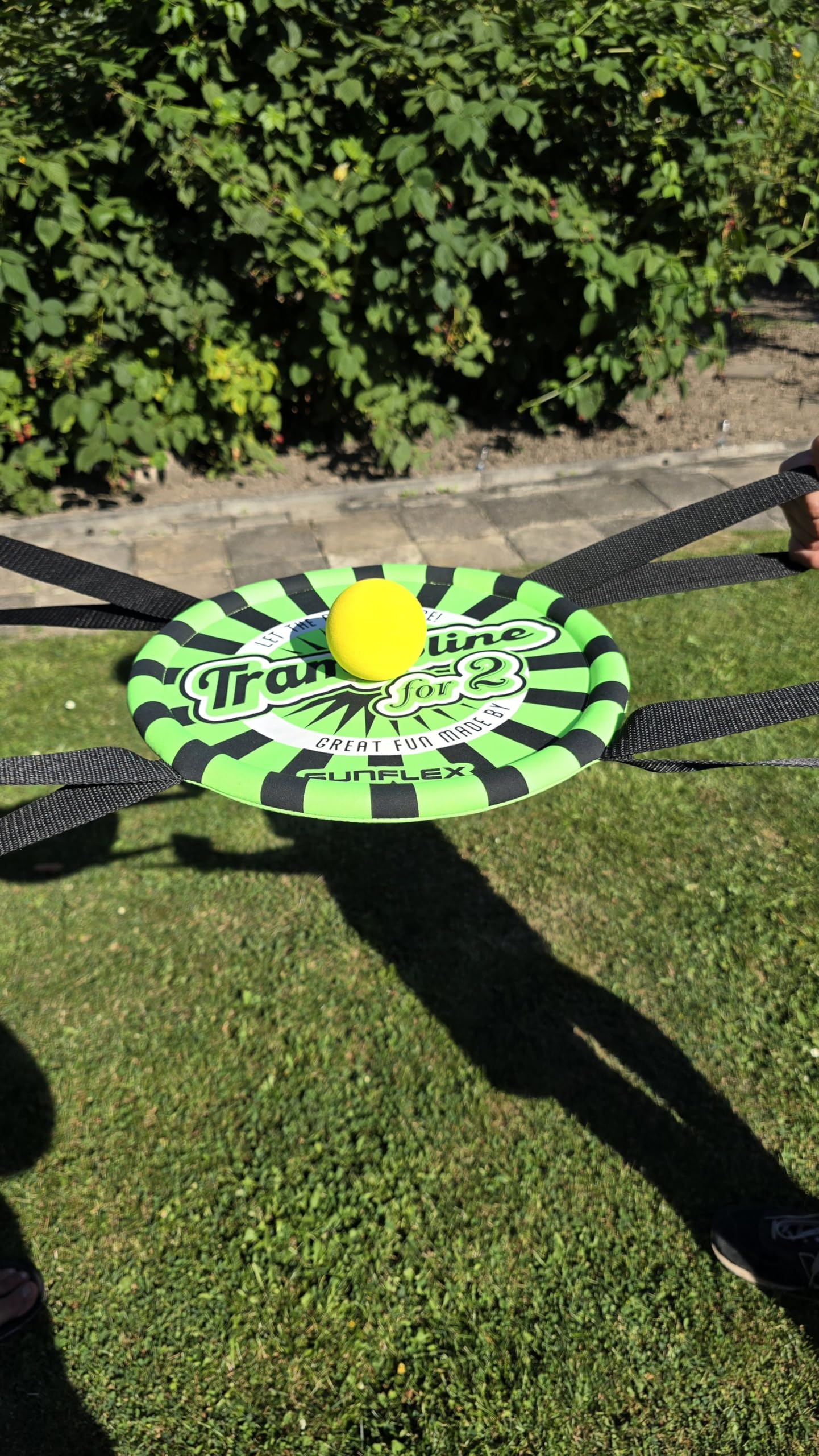 Sunflex Action Pro Trampoline for 2 Geschicklichkeitsspiel grün+Ball