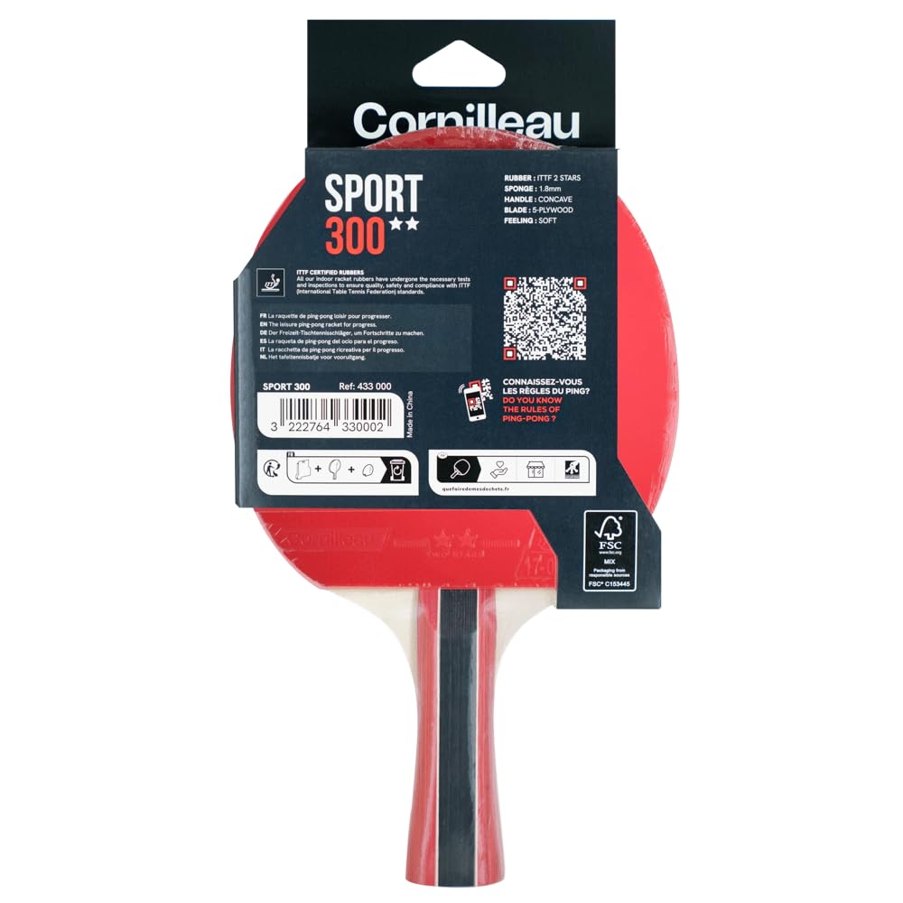 Cornilleau Sport 300 Indoor Tischtennisschläger Allround