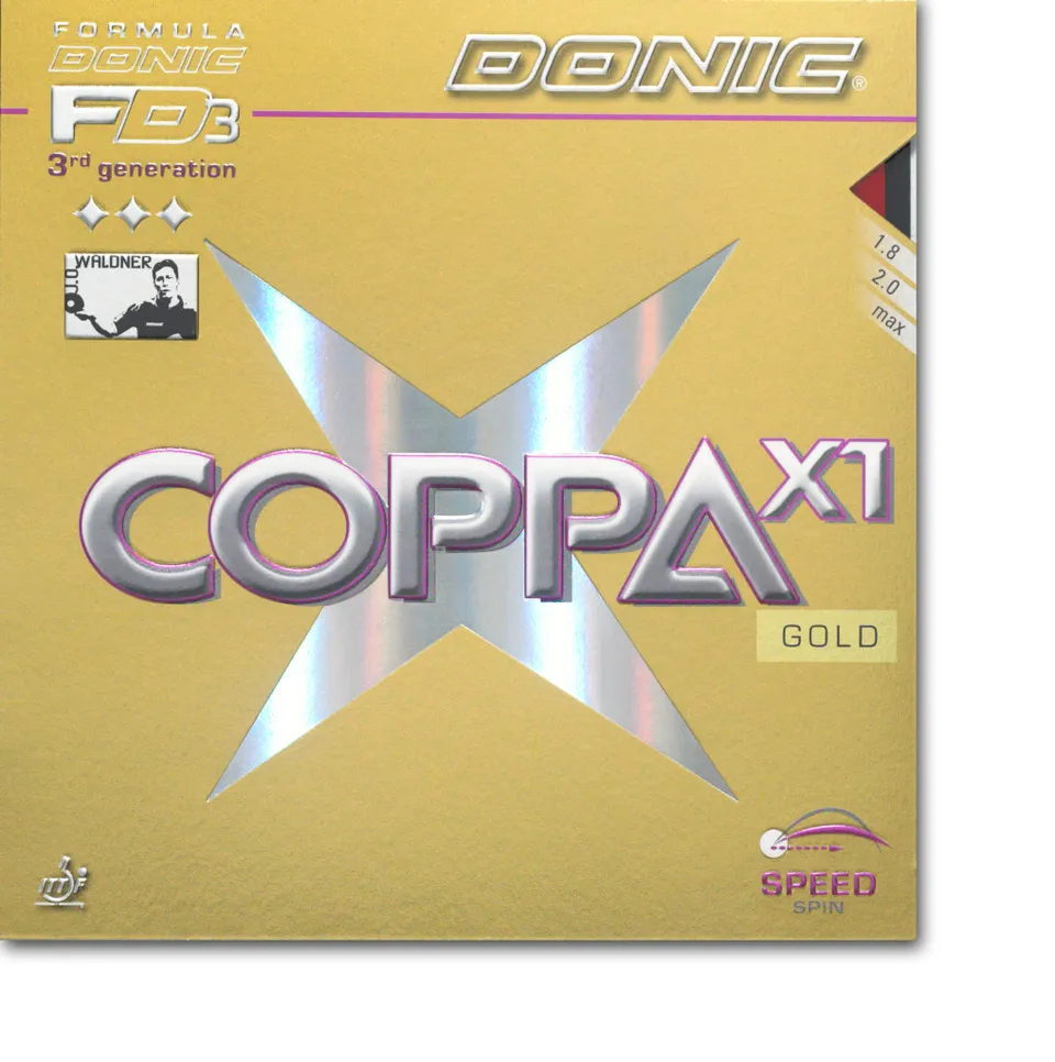 Donic Coppa X1 Gold Tischtennisbelag Medium Offensiv