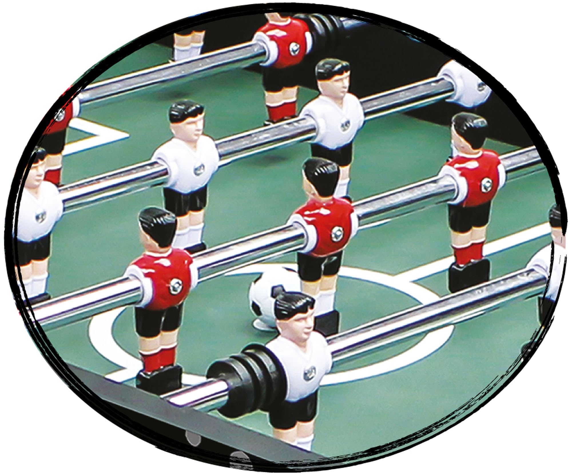 Carromco Black-Vitesse-XT Kickertisch Foosball 146x84 cm