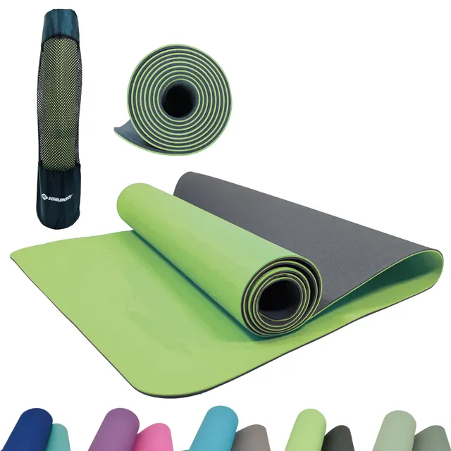 Schildkröt Outdoor Bicolor 960167 Yogamatte Lime-Anthrazit 4mm mit Tasche