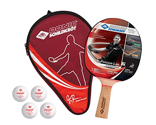 Schildkröt Persson 600 Tischtennisschläger Set rot Kork Allround