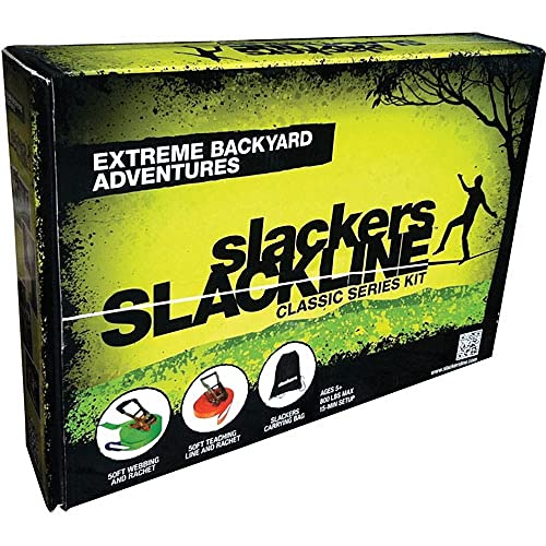 Slackers Classic Slackline 15 m blau Set mit Teaching Line
