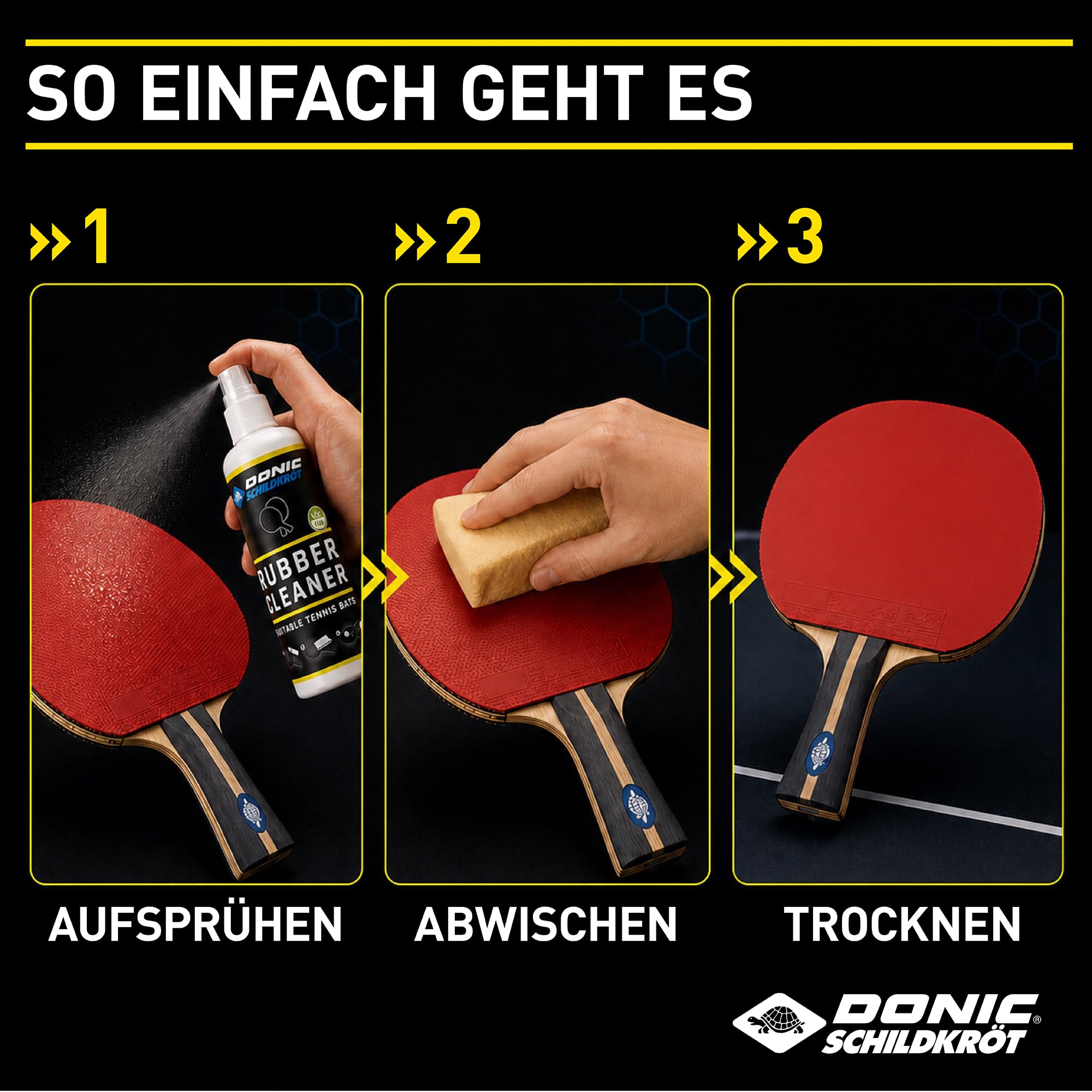 Schildkröt Outdoor Tischtennis Reinigungsset 100 ml Schwamm