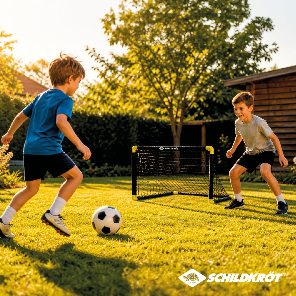 Schildkröt Outdoor Fußballtor klappbar 90 cm wetterfest mit Heringe