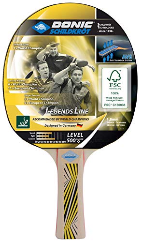 Schildkröt Legends 500 Tischtennisschläger konkav 1,8 mm