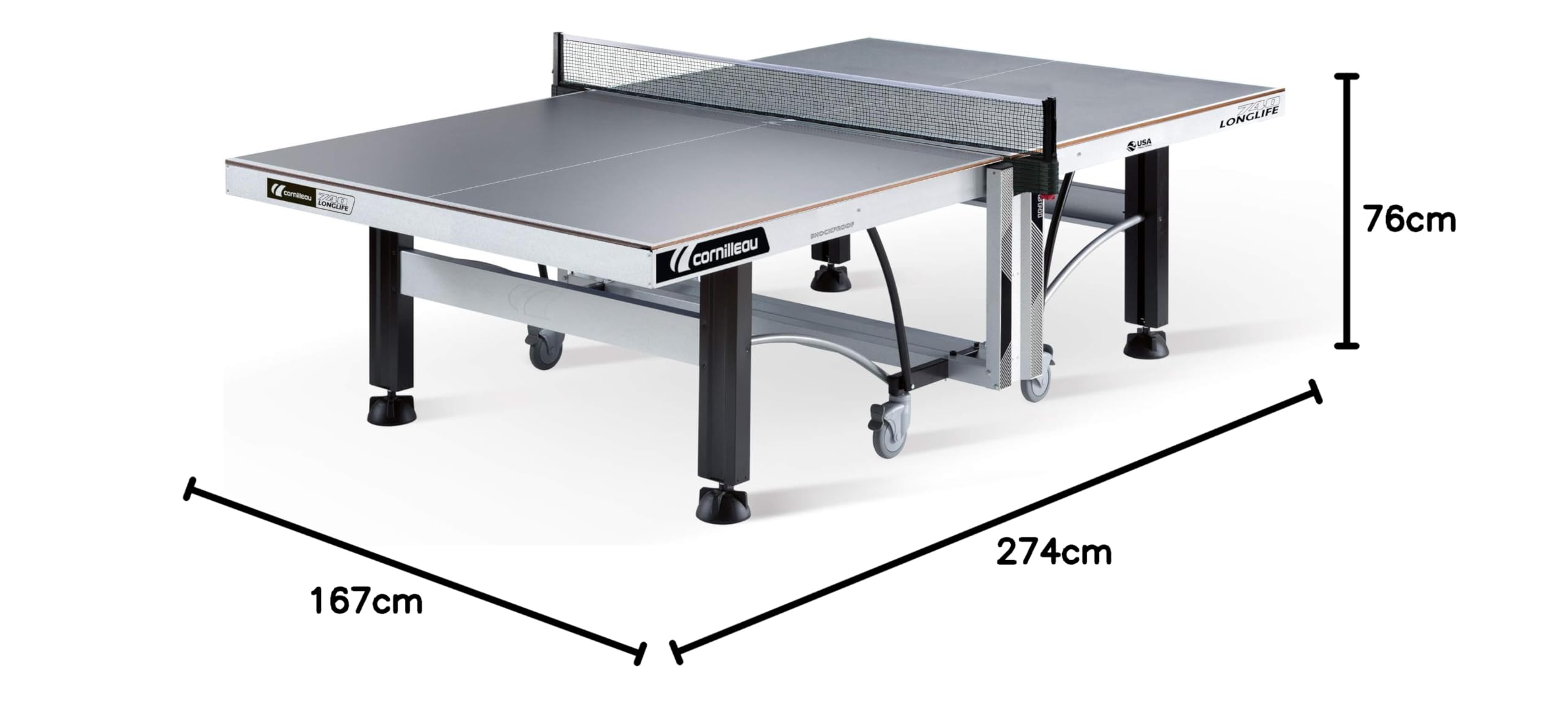 Cornilleau Pro 740 Tischtennistisch Competition Indoor Outdoor