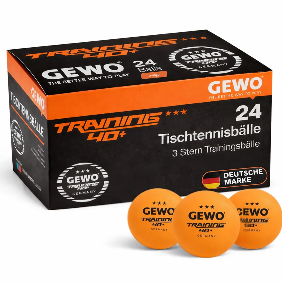 GEWO Ultra SLP Tischtennisbälle Training 40+ 24er Orange
