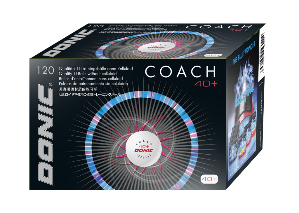 Donic P40+ Cell-Free Trainingsball weiß 120er Störeffekt-frei