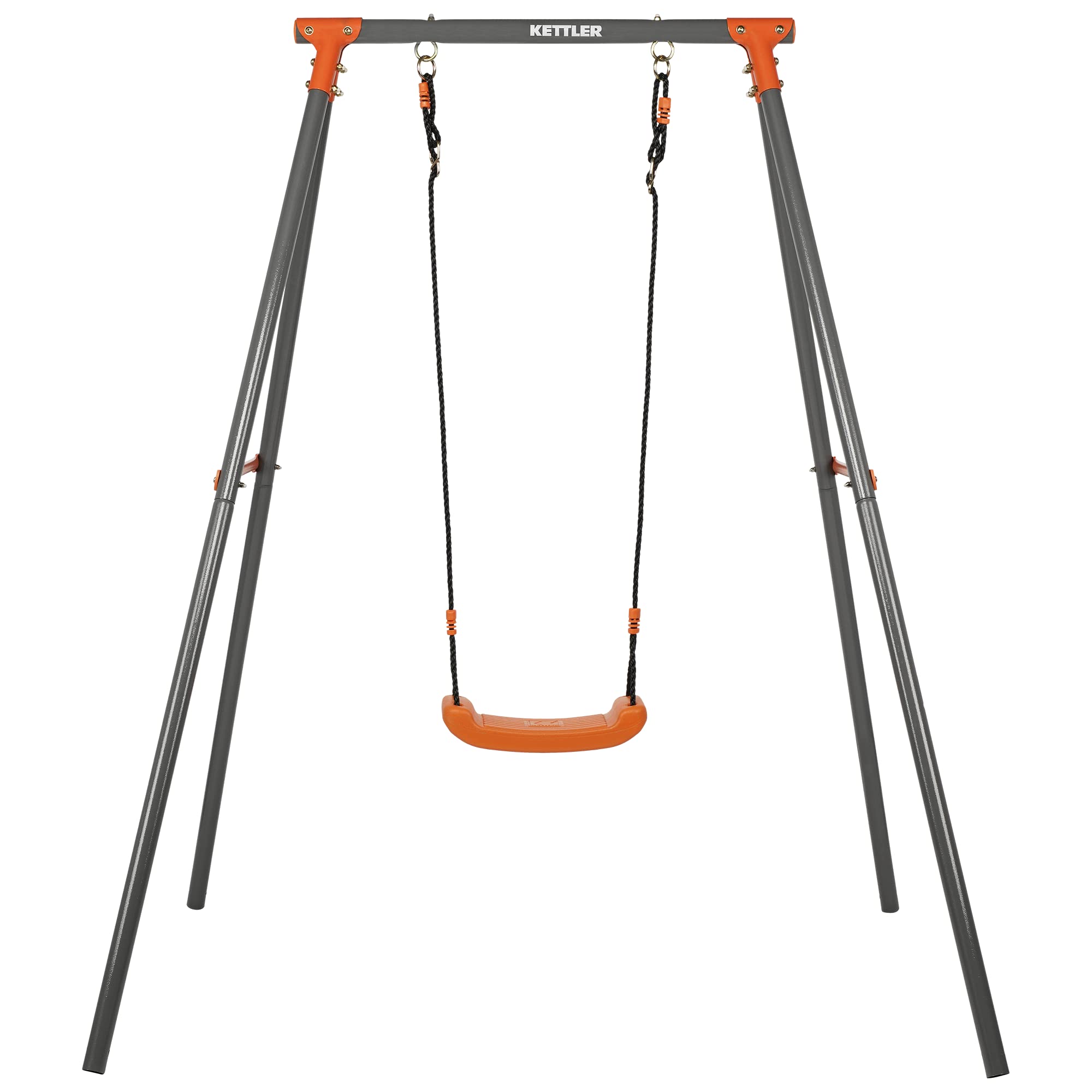 Kettler Single Einzelschaukel Metall grau orange 50 kg