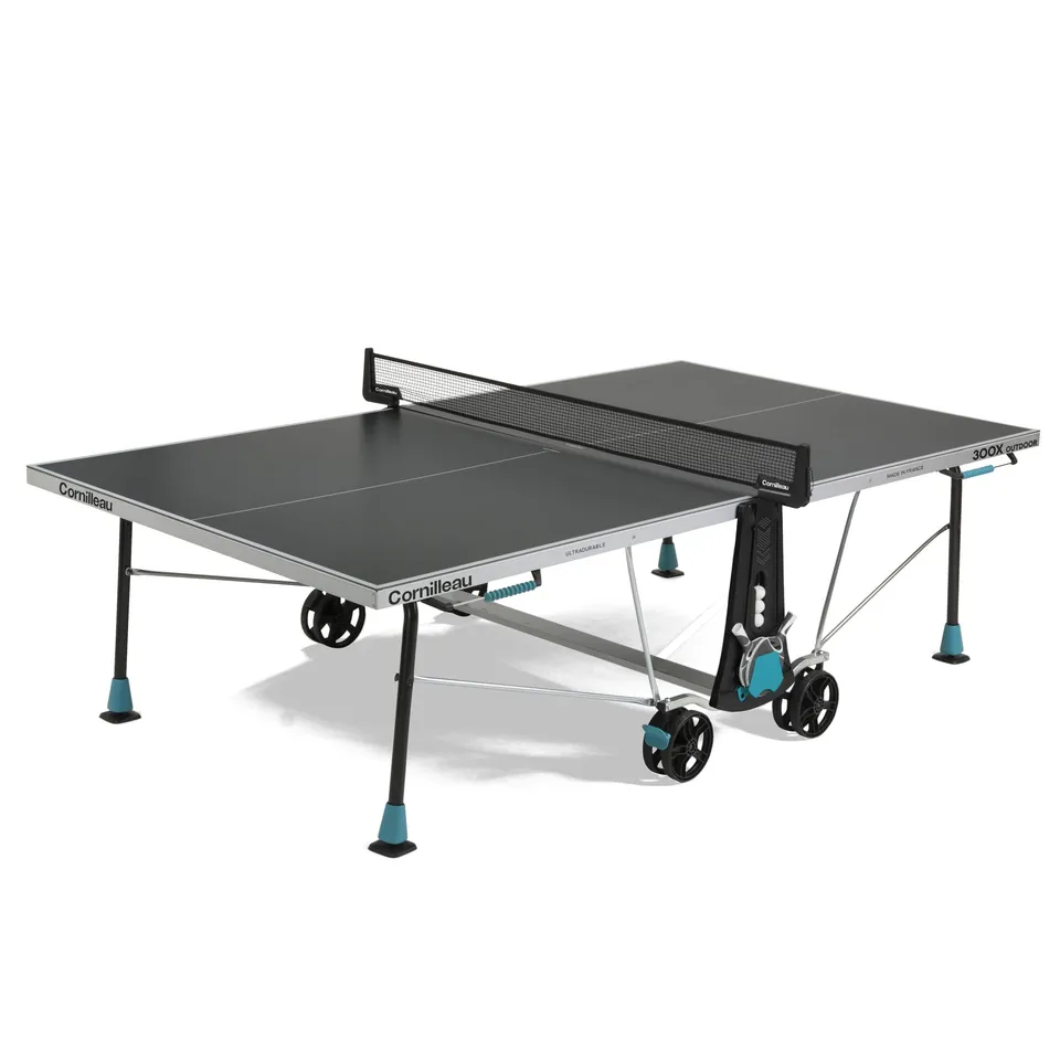 Cornilleau 300X Tischtennisplatte grau Outdoor klappbar 5 mm