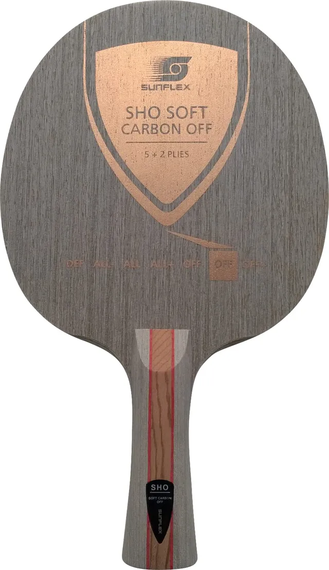 Sunflex SHO Soft Carbon Off Tischtennis-Holz gerade 90g
