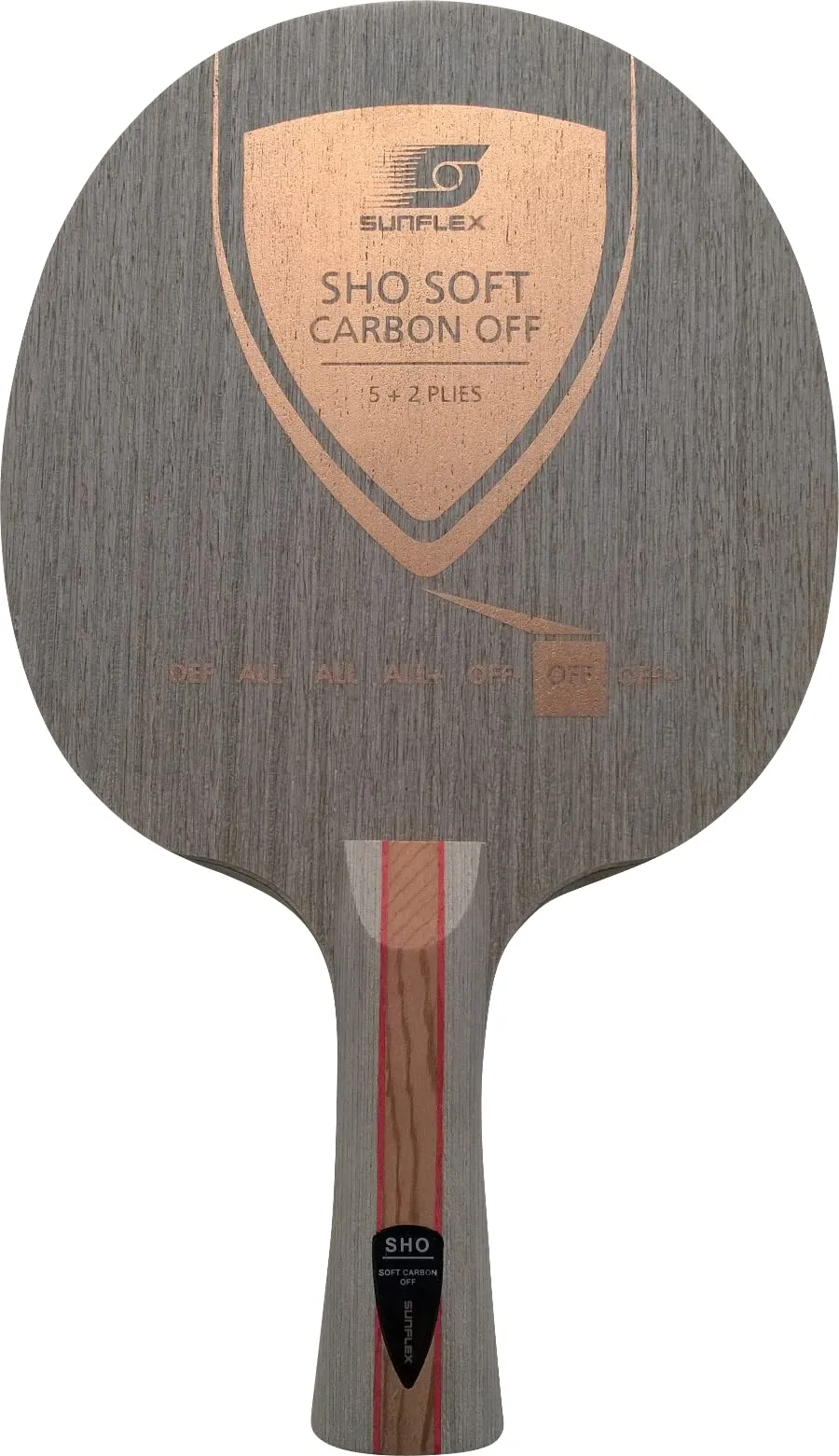 Sunflex SHO Soft Carbon Off Tischtennis-Holz gerade 90g