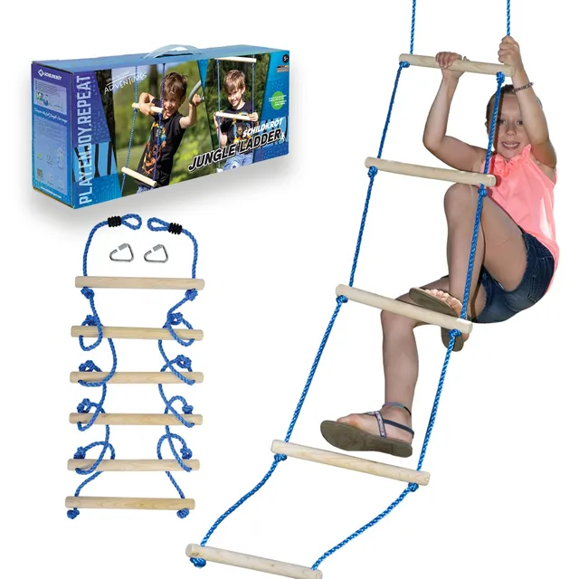 Schildkröt Jungle Ladder Strickleiter 2,5 m mit 6 Holzsprossen