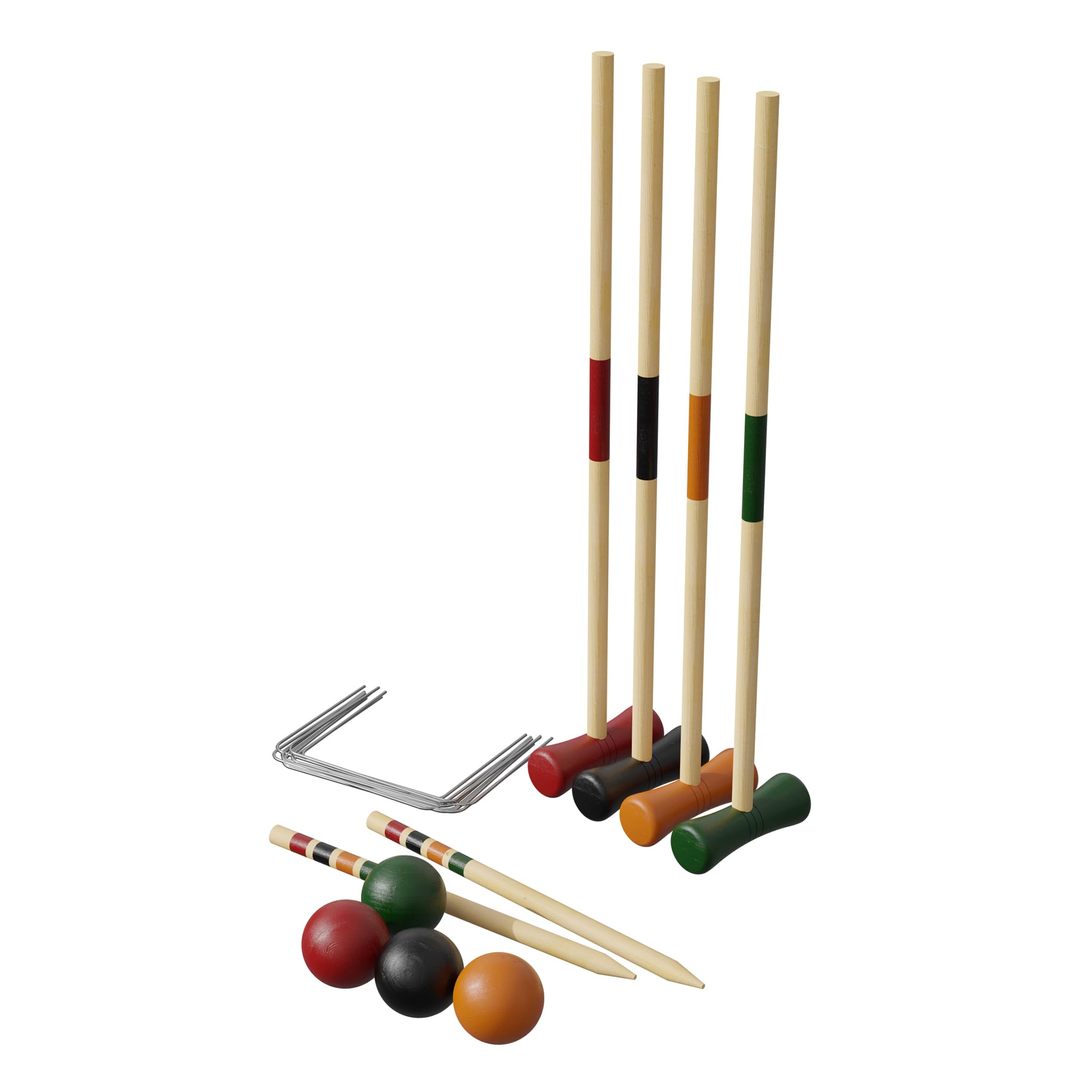 Carromco Basic-XM Krocket Set 4er Holz für 4 Spieler