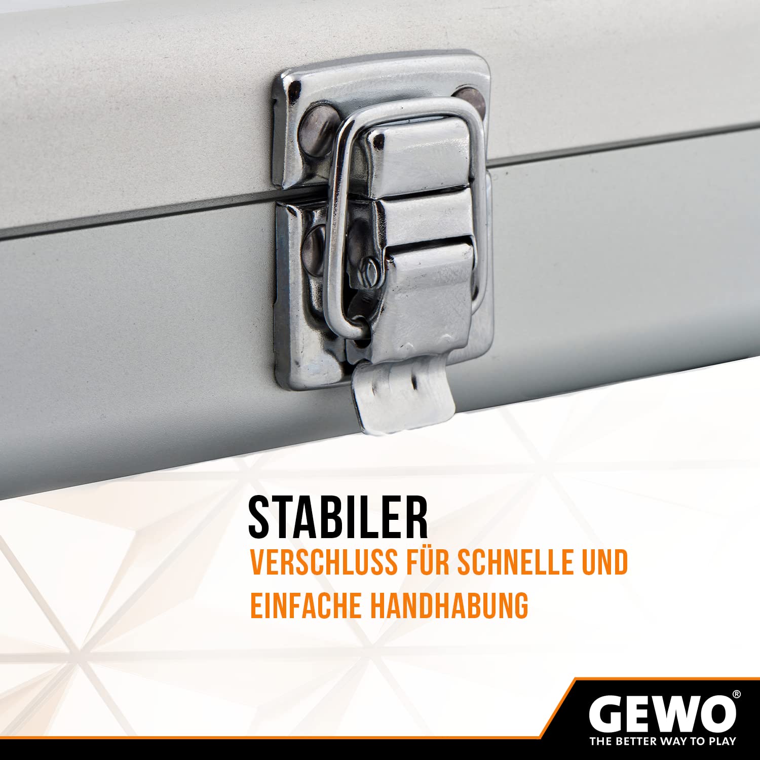 GEWO Master Alu-Safe Schlägerkoffer Silber für Schläger