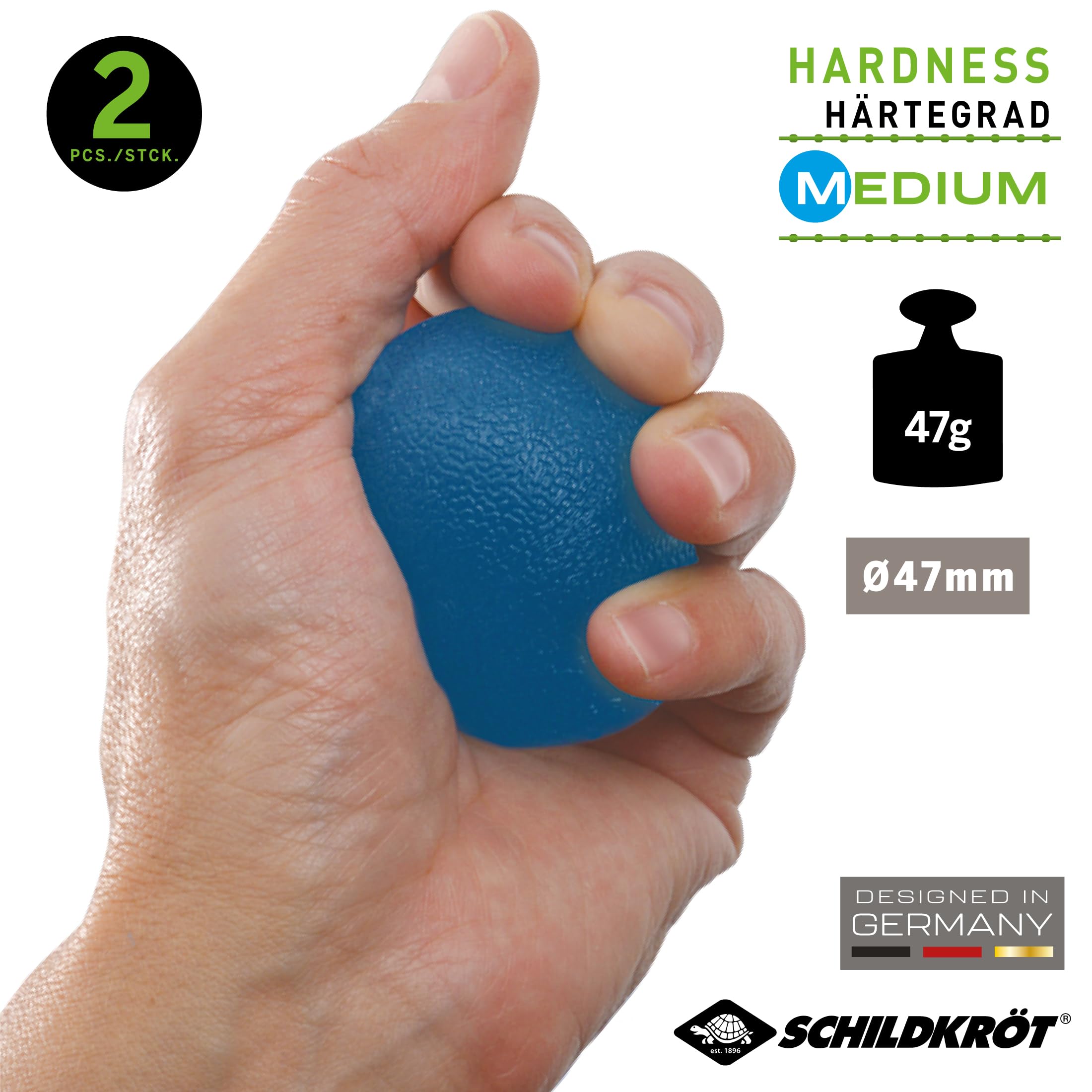 Schildkröt Outdoor Therapie Bälle blau 2er Pack 48mm medium