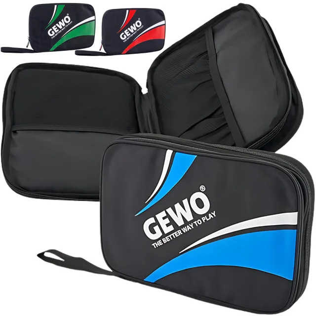 GEWO Master Doppelhülle Nylon Schlägerhülle schwarz blau