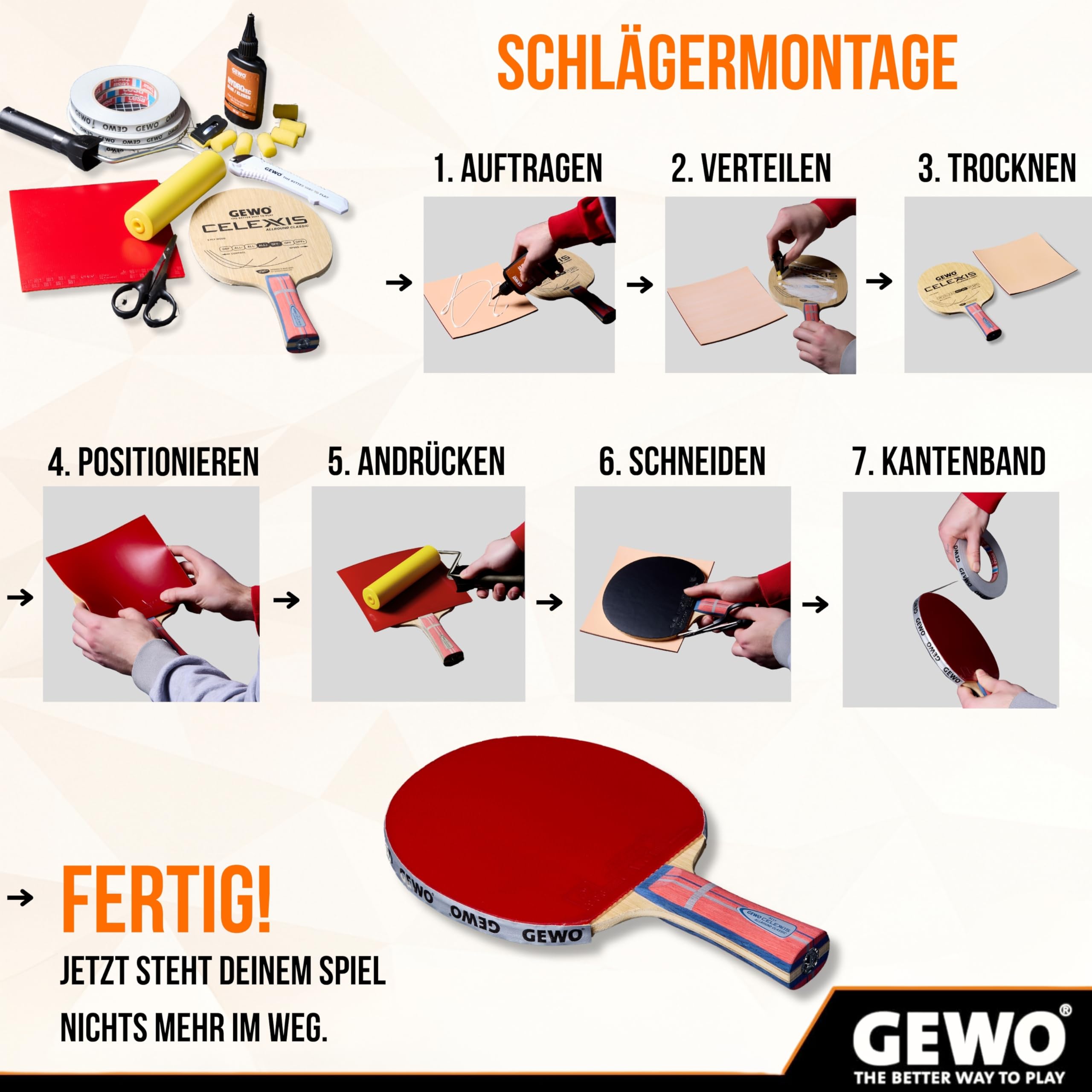 GEWO HydroTec Belagschneideschere Edelstahl 14 cm