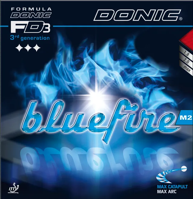 DONIC Bluefire M2 Tischtennisbelag blau Spin Speed