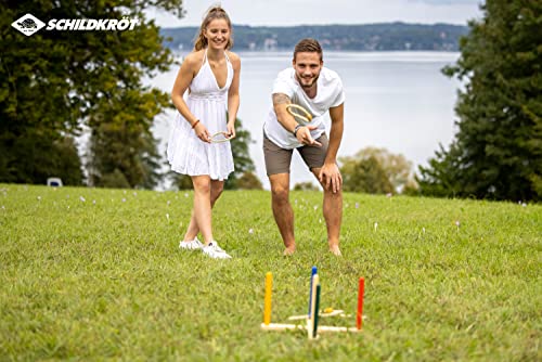 Schildkröt Outdoor Ring Toss Ringwurfspiel Holz 5 Ringe