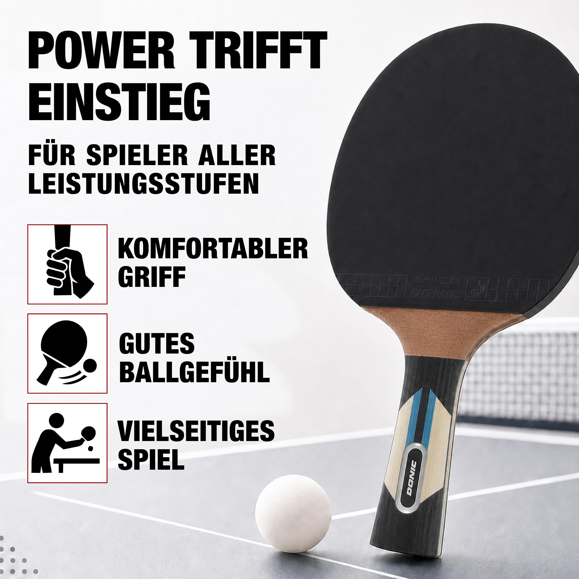 Schildkröt Top Team 700 Tischtennisschläger Allround konkav