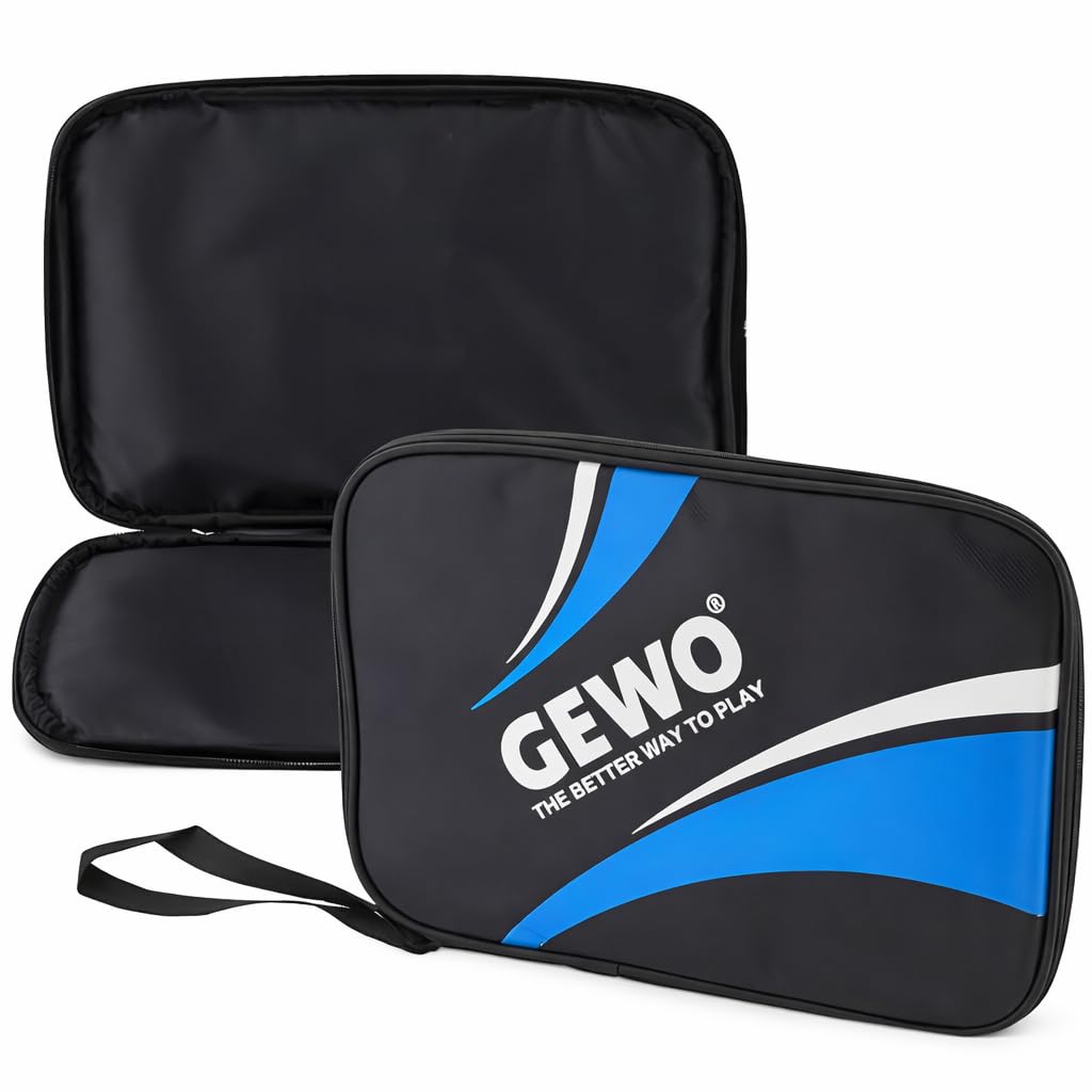 GEWO Master Einzelhülle Tischtennishülle Schwarz-Rot 32cm
