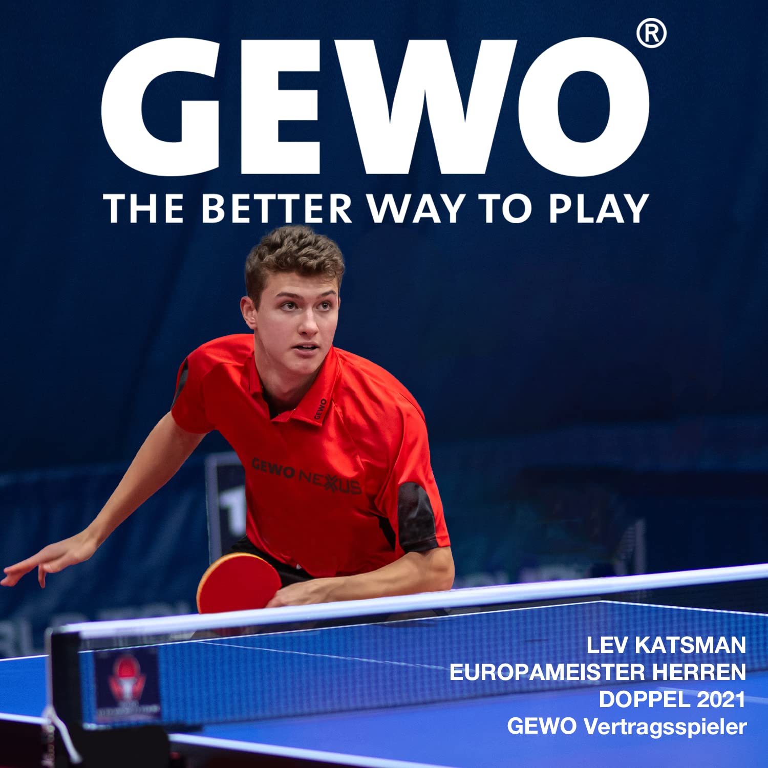 GEWO Fun Starter Tischtennisschläger konkav Anfänger