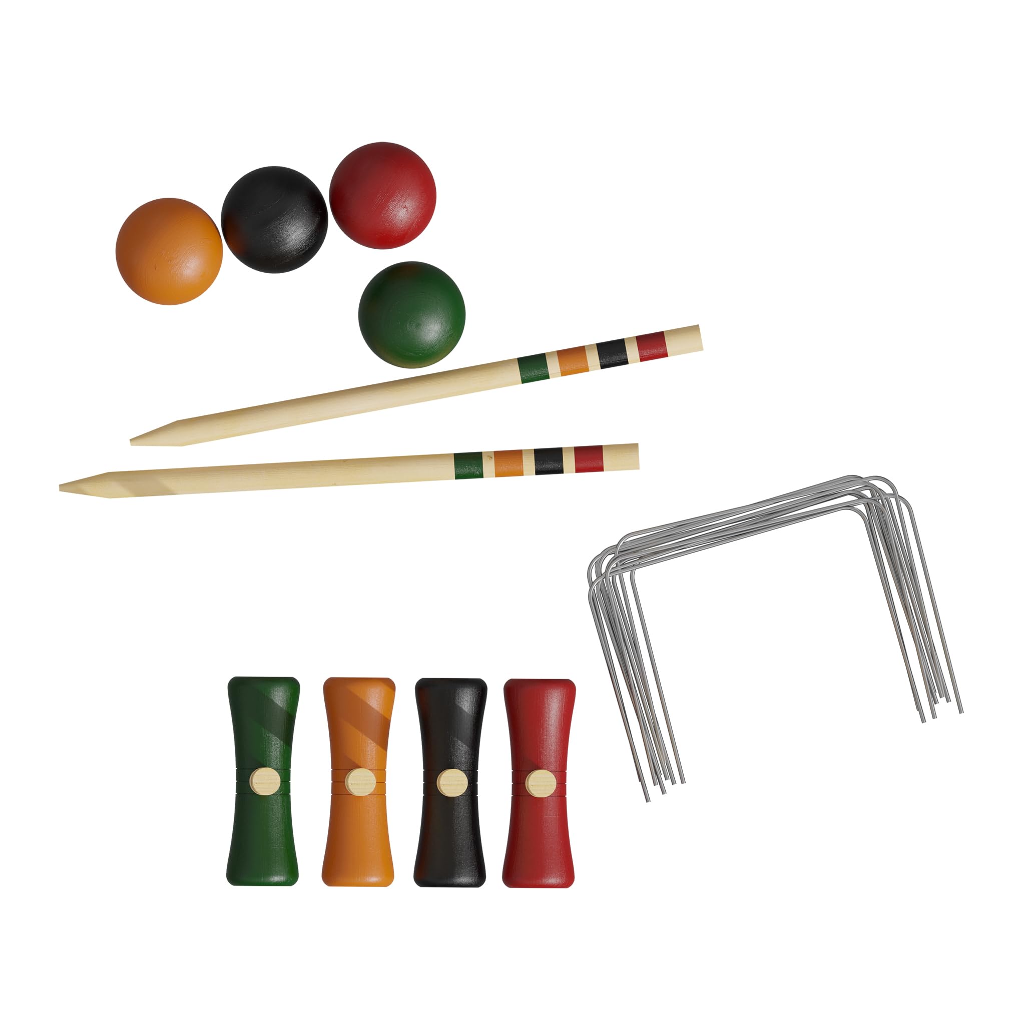 Carromco Basic-XM Krocket Set 4er Holz für 4 Spieler
