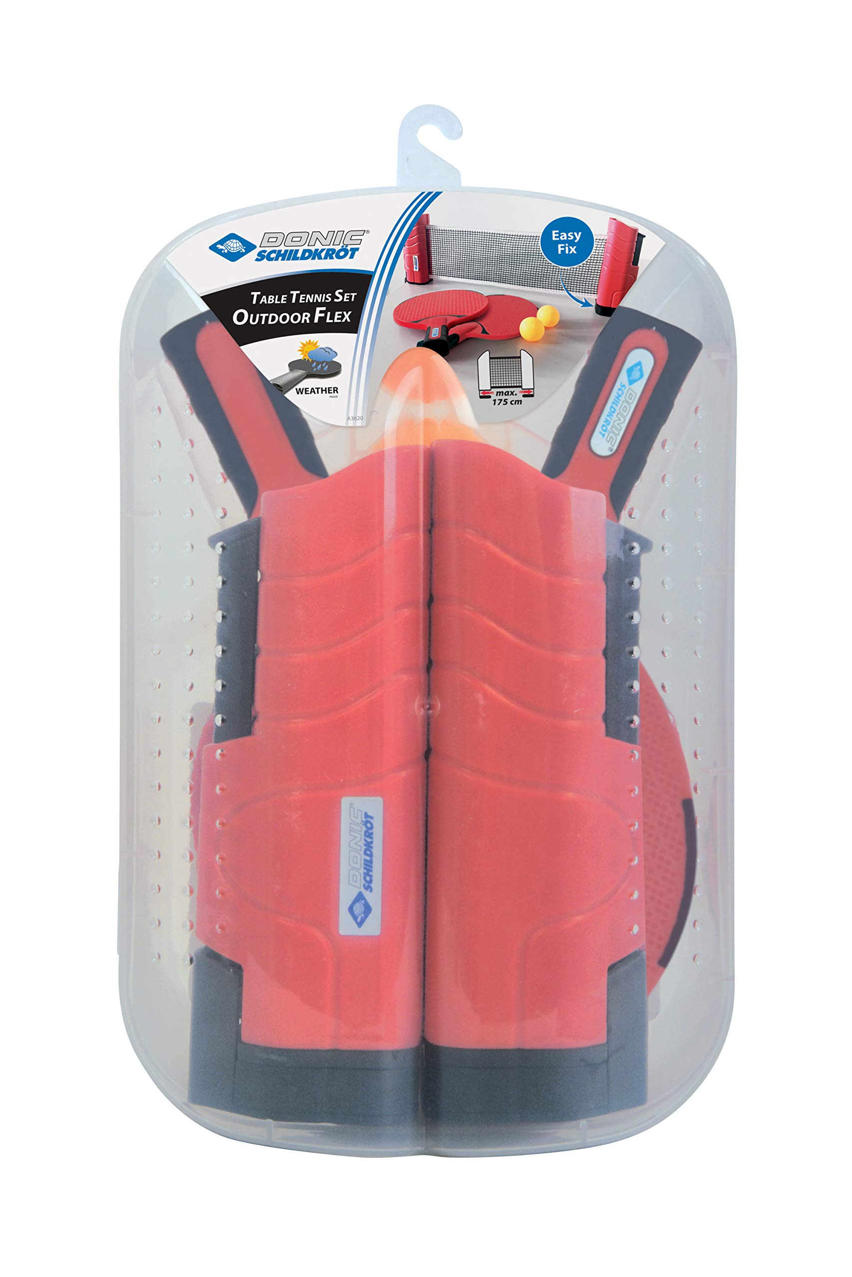 Schildkröt Outdoor Tischtennisset mit Netz 2 Schläger wetterfest