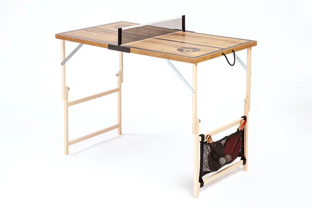 DISH TENNIS Farbige Tische Cognac Eiche Tischtennistisch