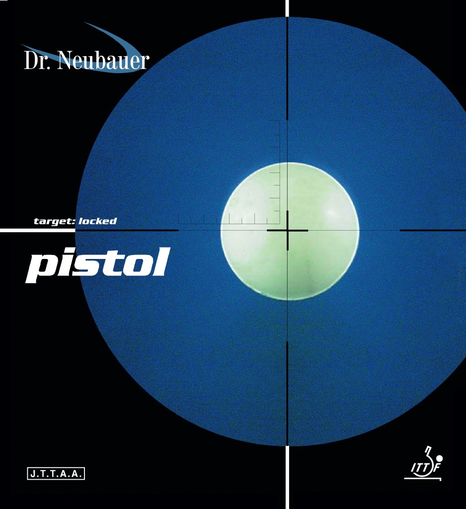 Dr. Neubauer Pistol Tischtennisbelag kurze Noppen Angriff