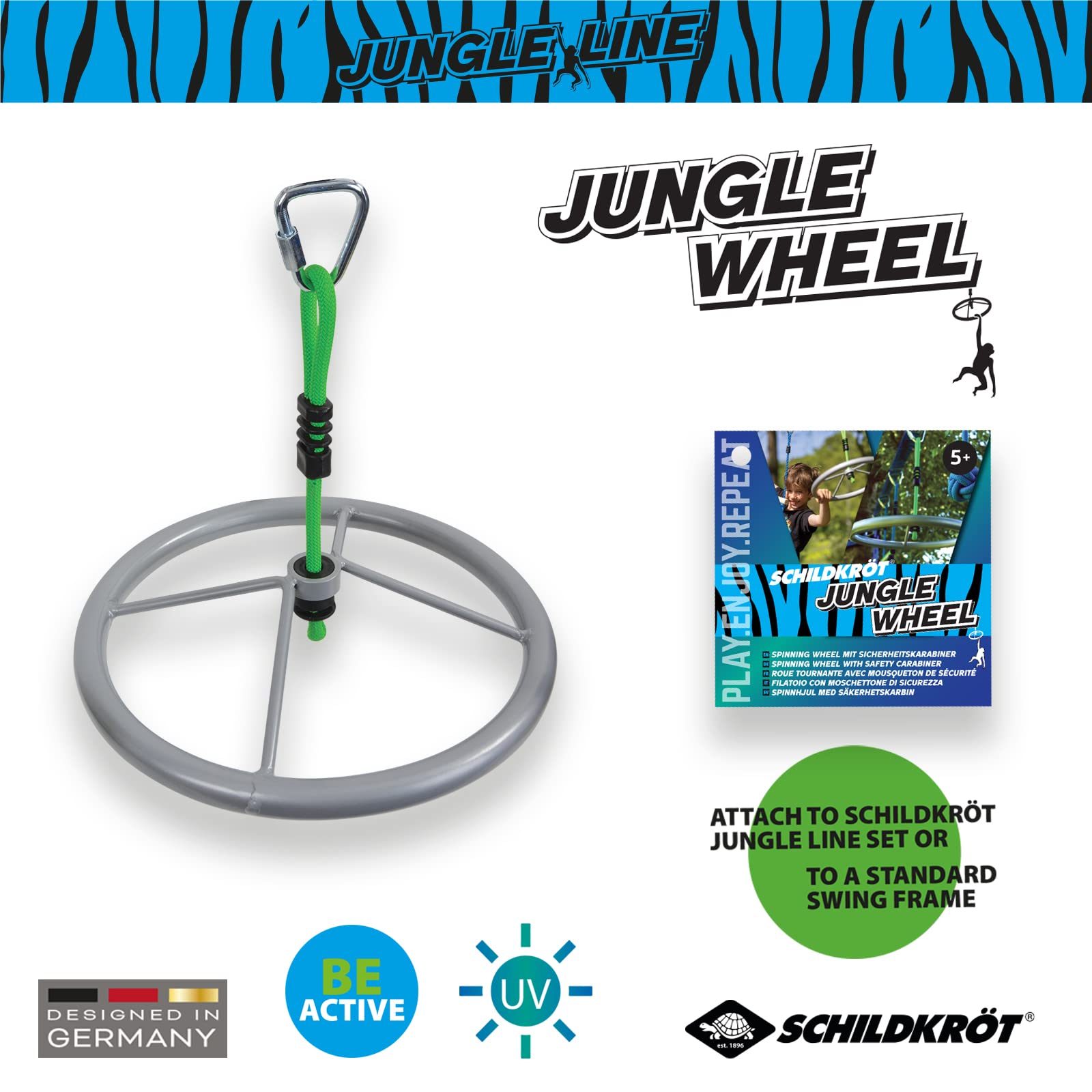 Schildkröt Jungle Spinning Wheel Ninja Wheel Metall 35cm