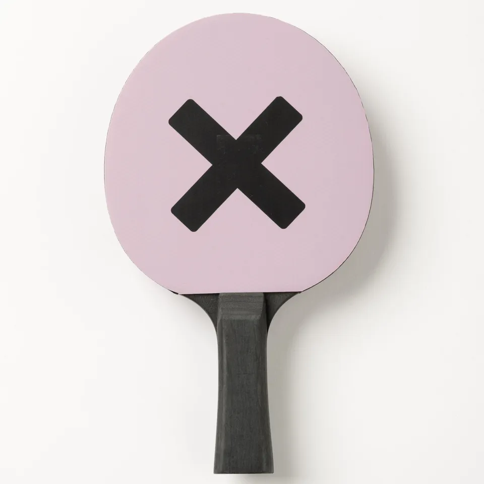 Mr. Tischtennis Fertigschläger Rosa O X spielbereit